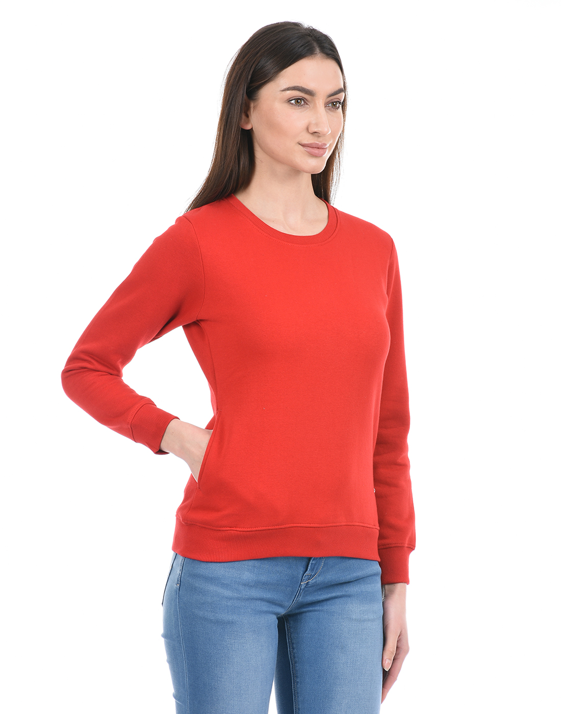Cloak & Decker by Monte Carlo Women Red Sweat Shirt